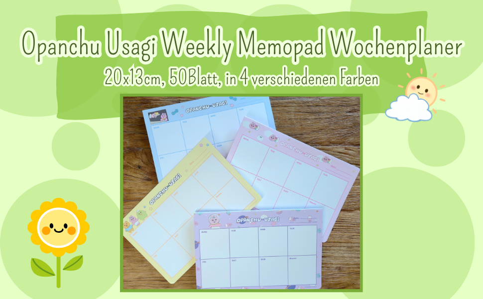 Opanchu Usagi Weekly Memopad Wochenplaner