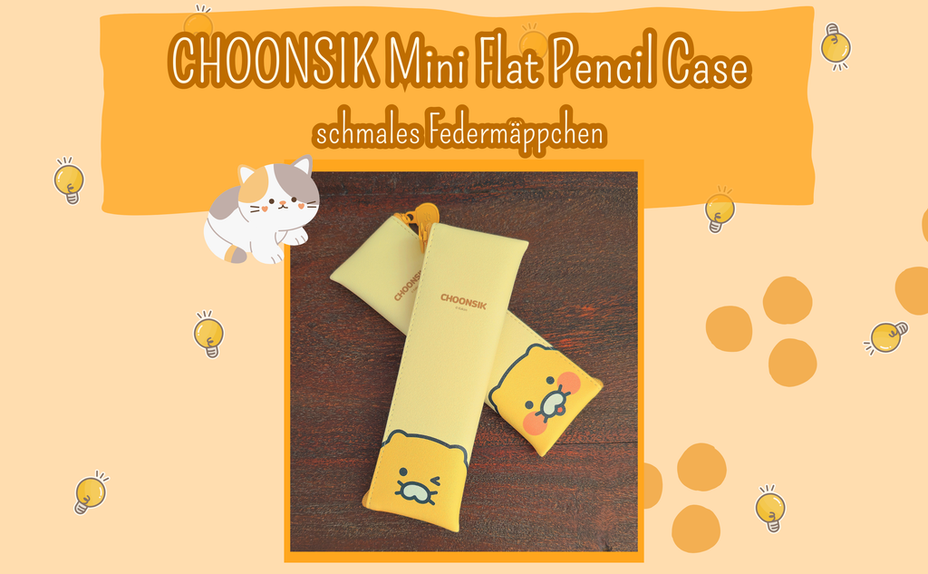CHOONSIK Mini Flat Pencil Case