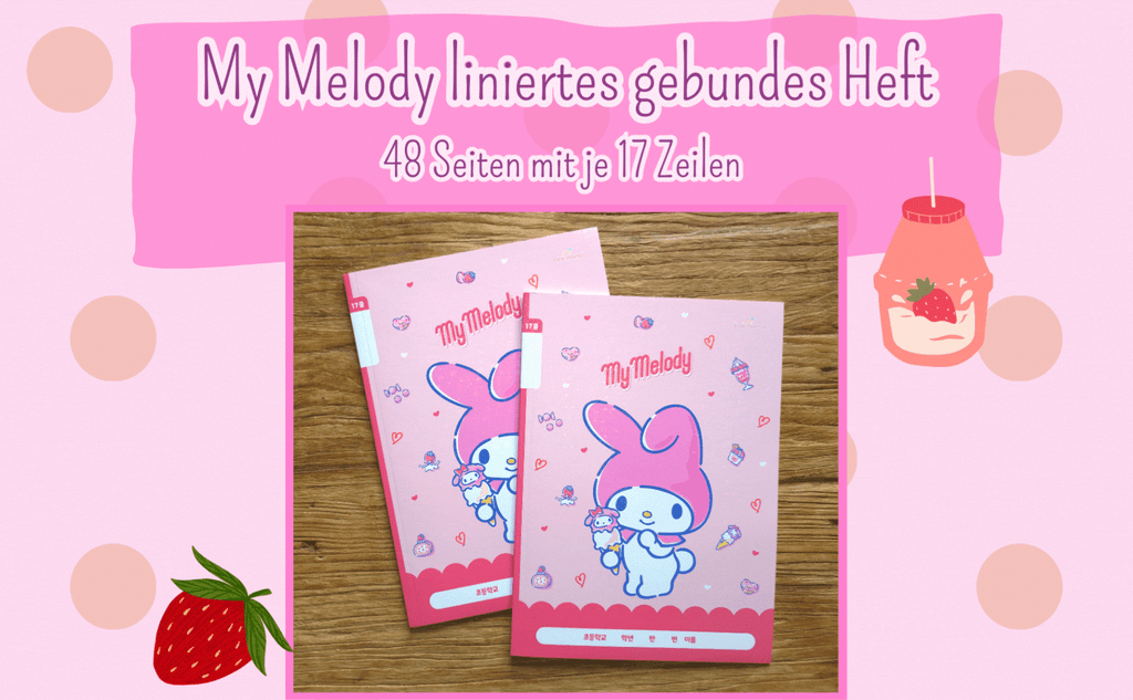 My Melody gebundenes Heft liniert