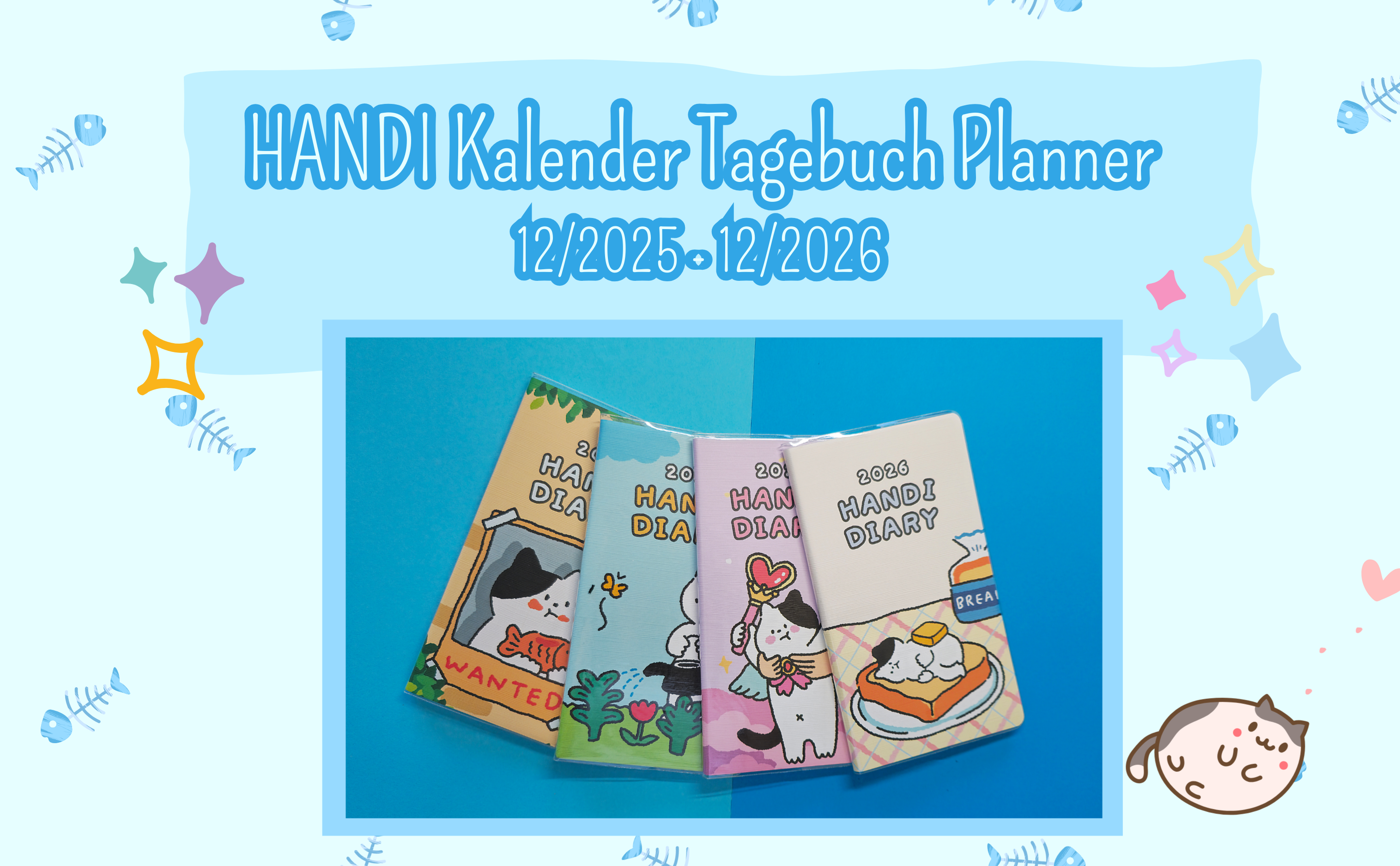 HANDI Kalender Tagebuch Planer 12/2025-12/2026