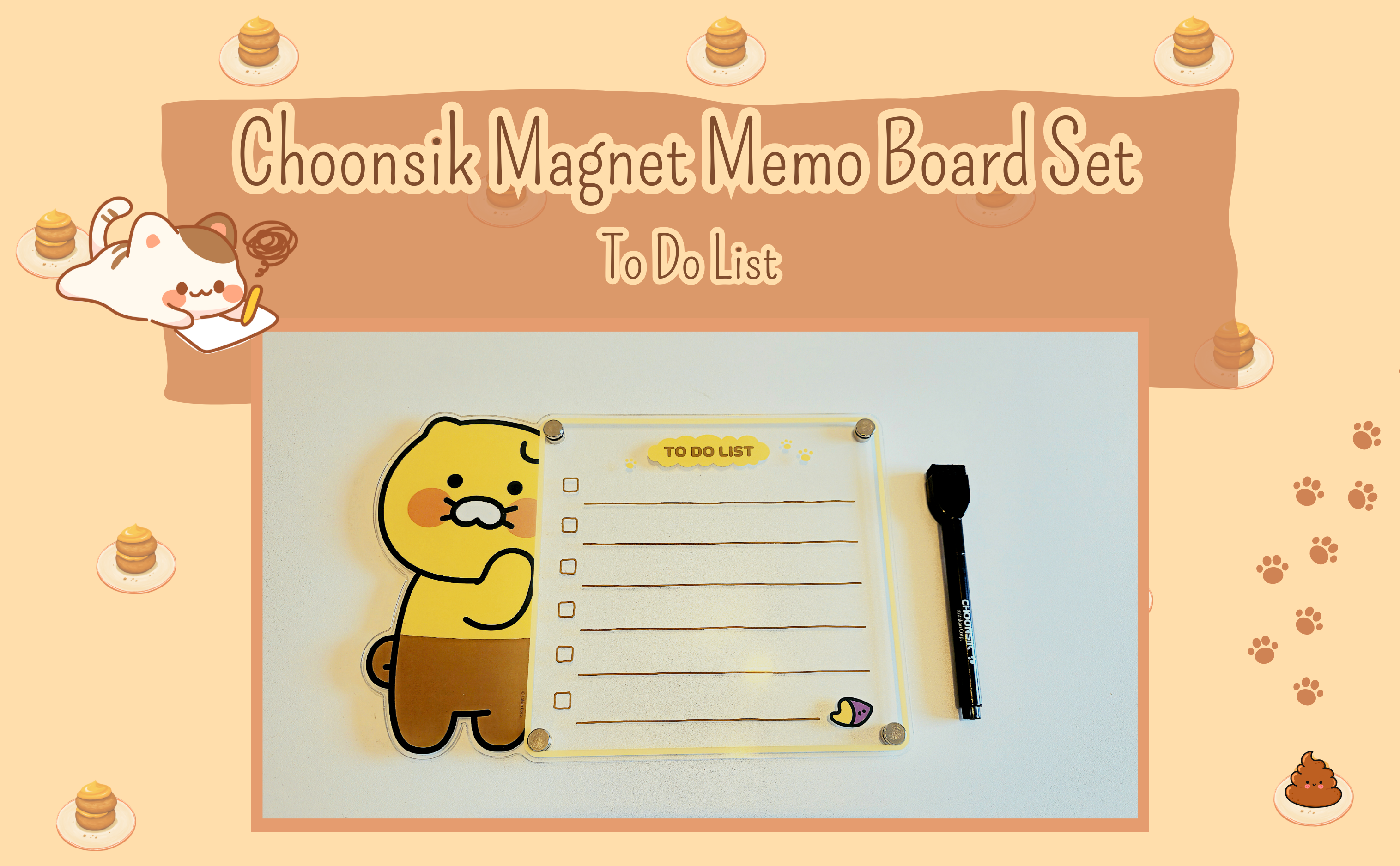 Choonsik Magnet Whiteboard Set -To Do List