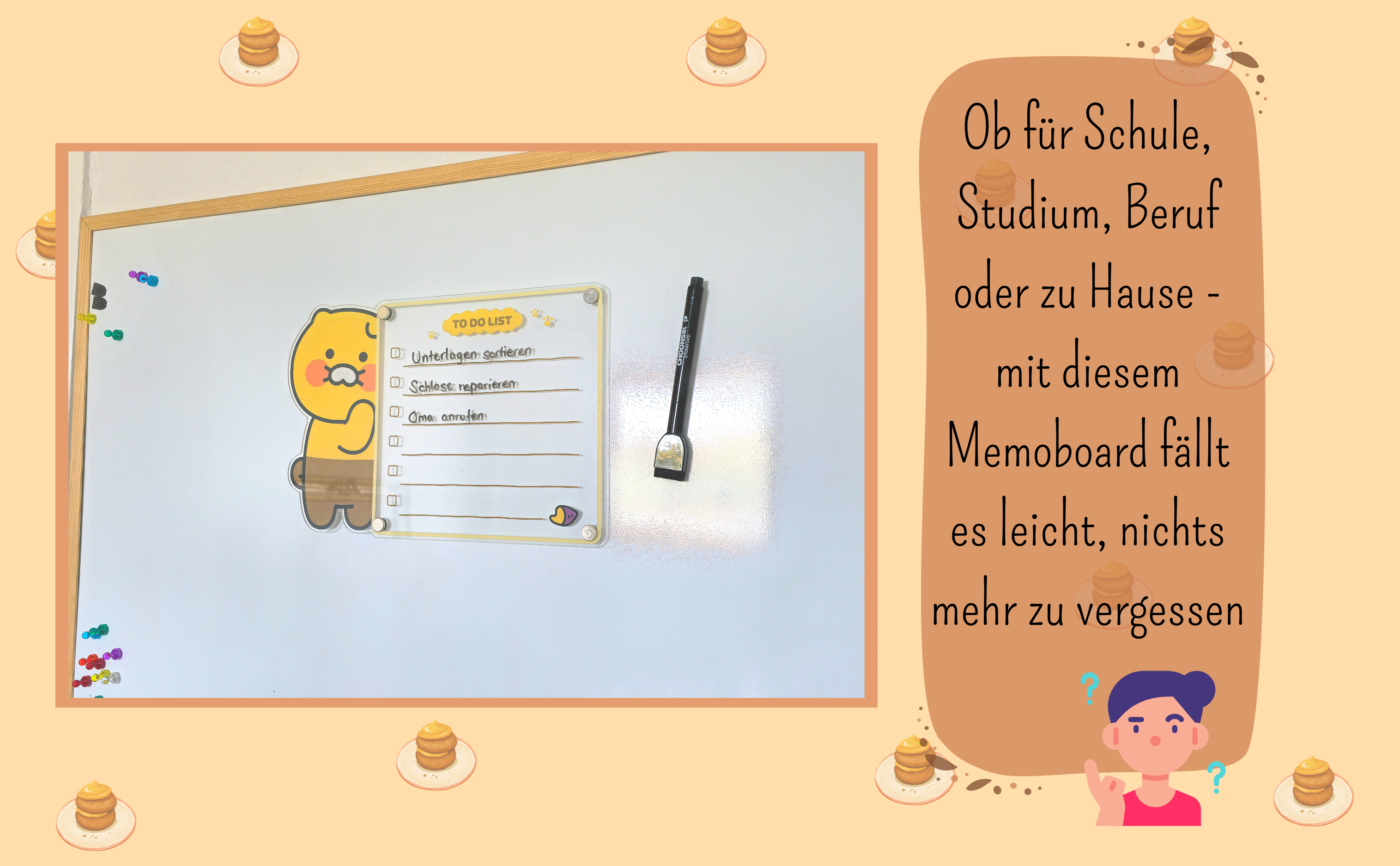 Choonsik Magnet Whiteboard Set -To Do List