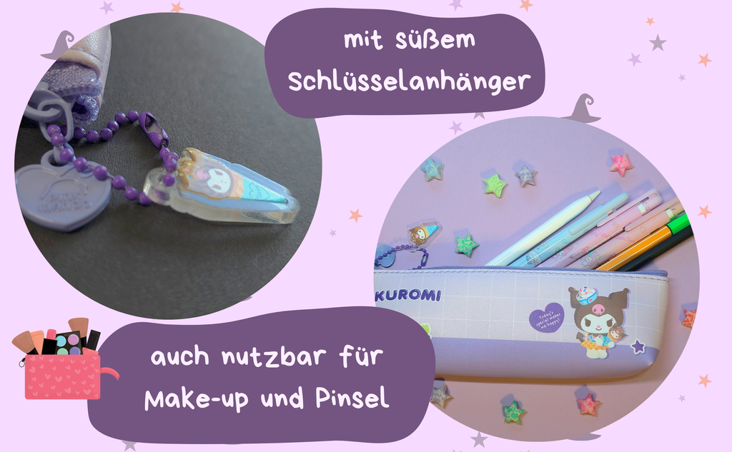 Kuromi flaches Federmäppchen