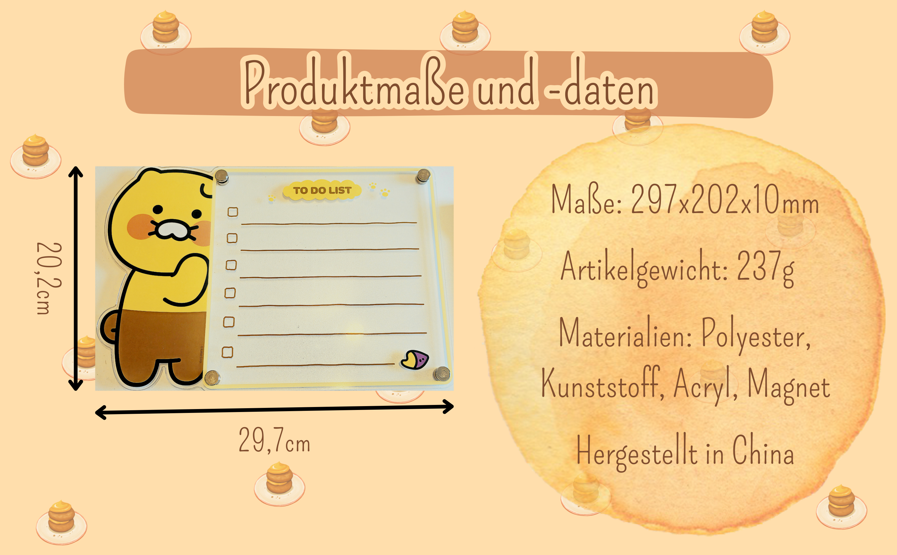 Choonsik Magnet Whiteboard Set -To Do List