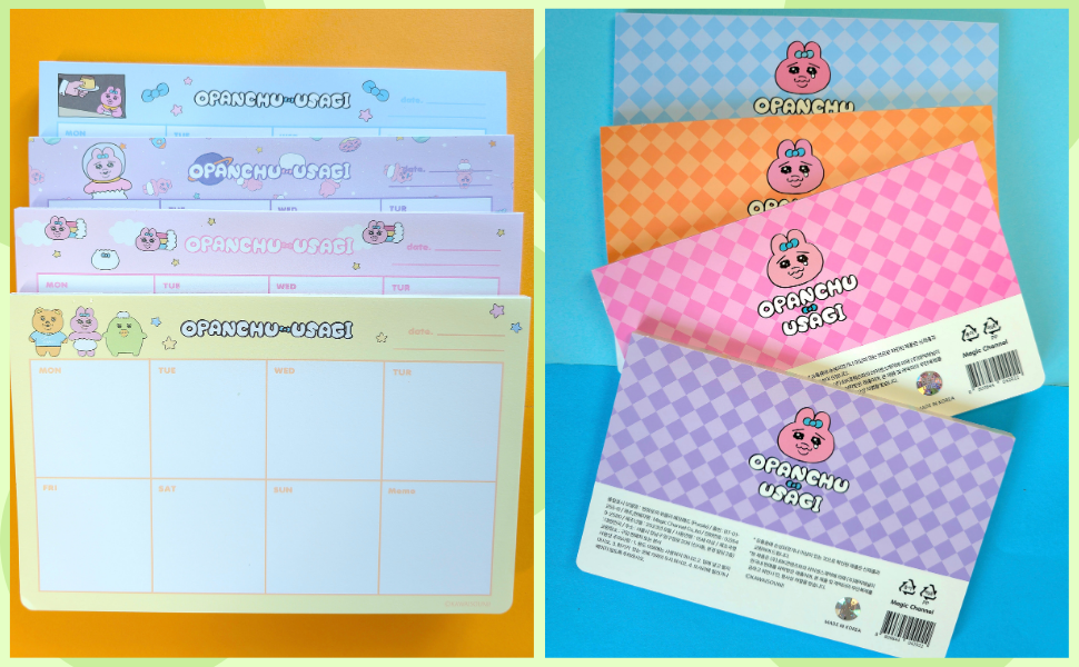 Opanchu Usagi Weekly Memopad Wochenplaner
