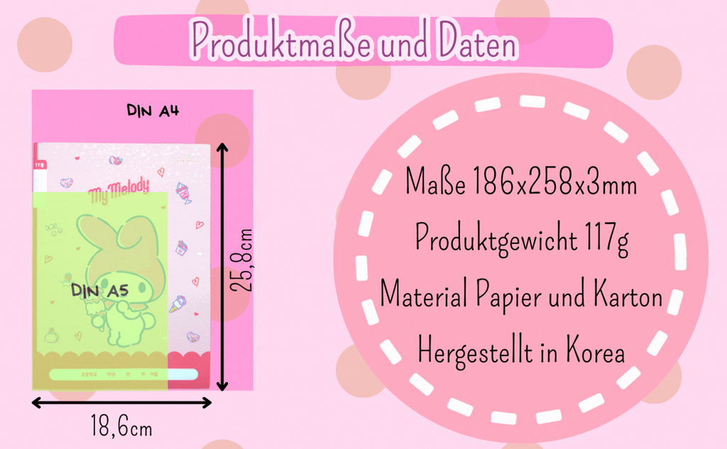 My Melody gebundenes Heft liniert