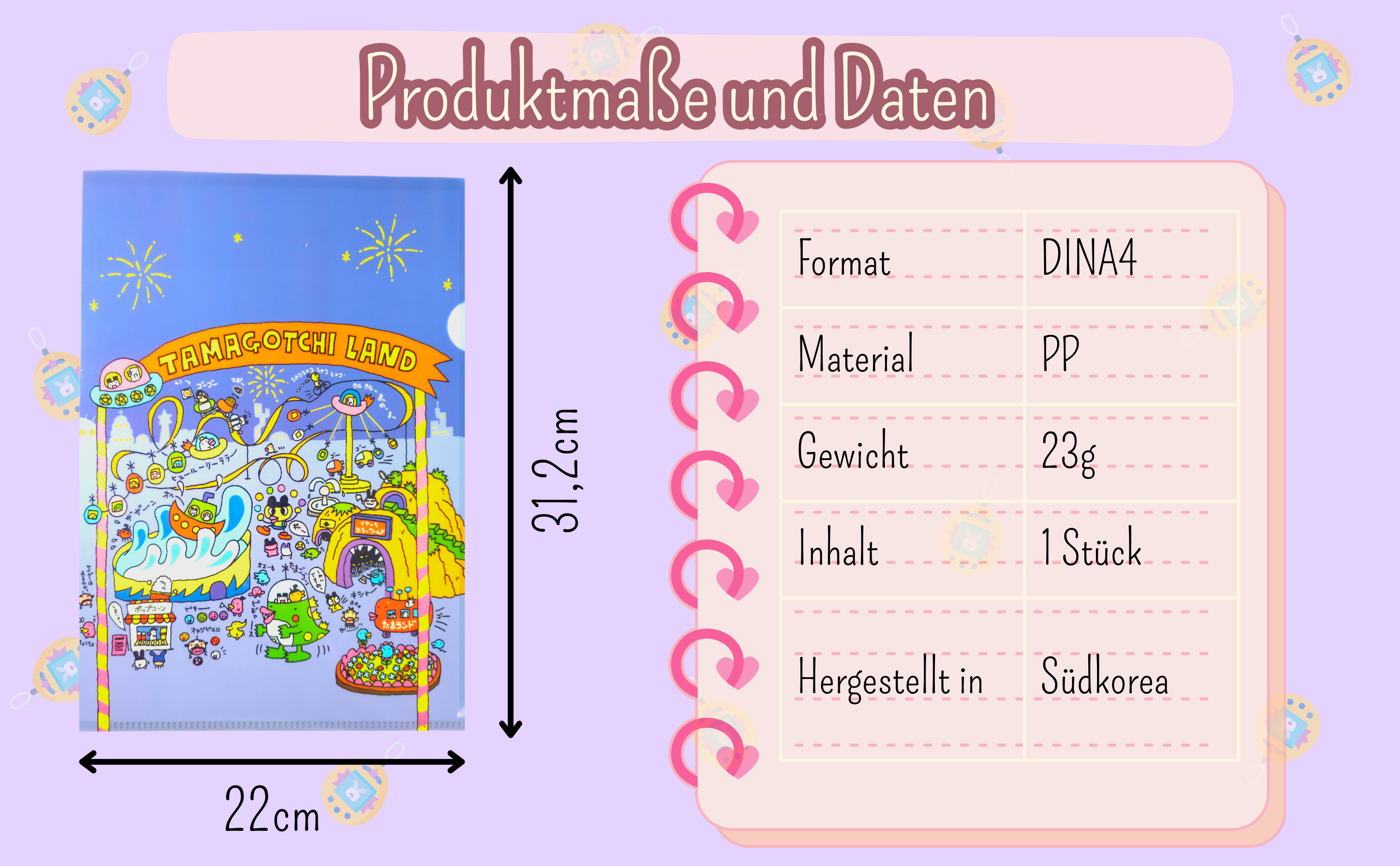 Tamagotchi L-Holder Mappe Ordner