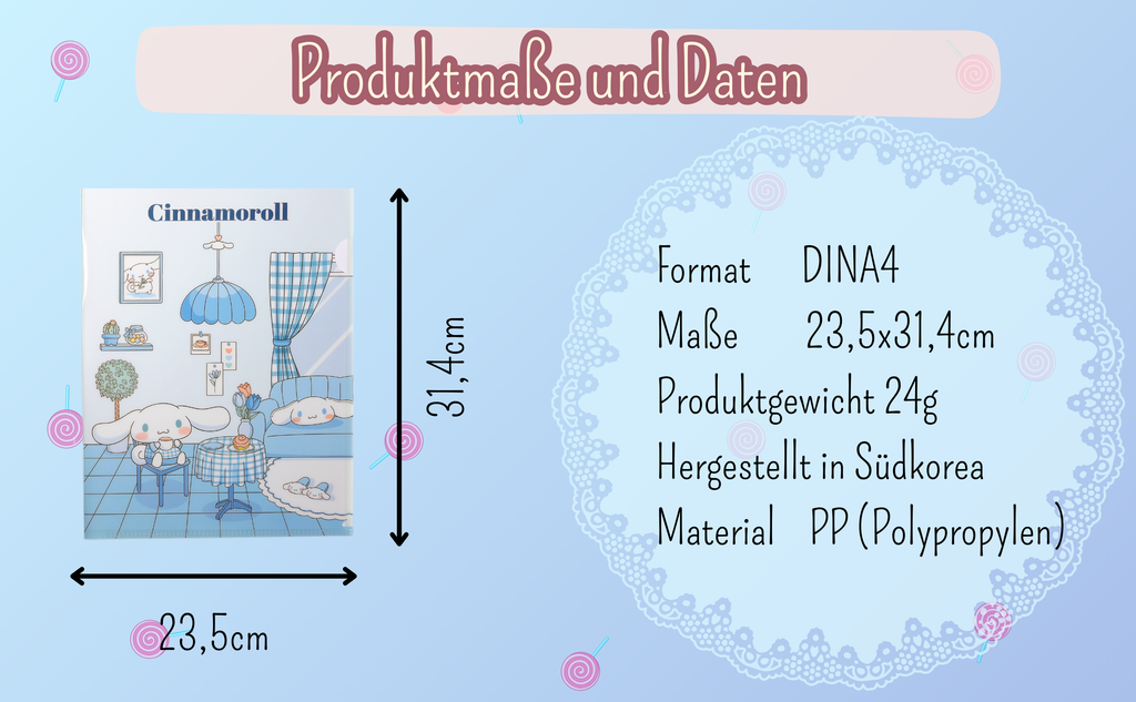Cinnamoroll  L-Holder Mappe Ordner