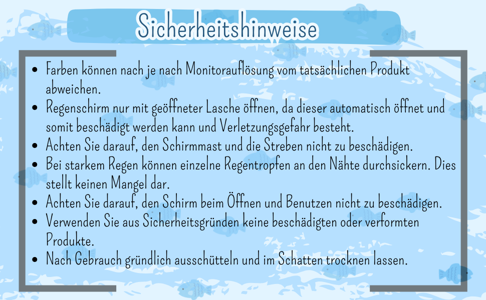 Choonsik 3stufiger Automatikschirm