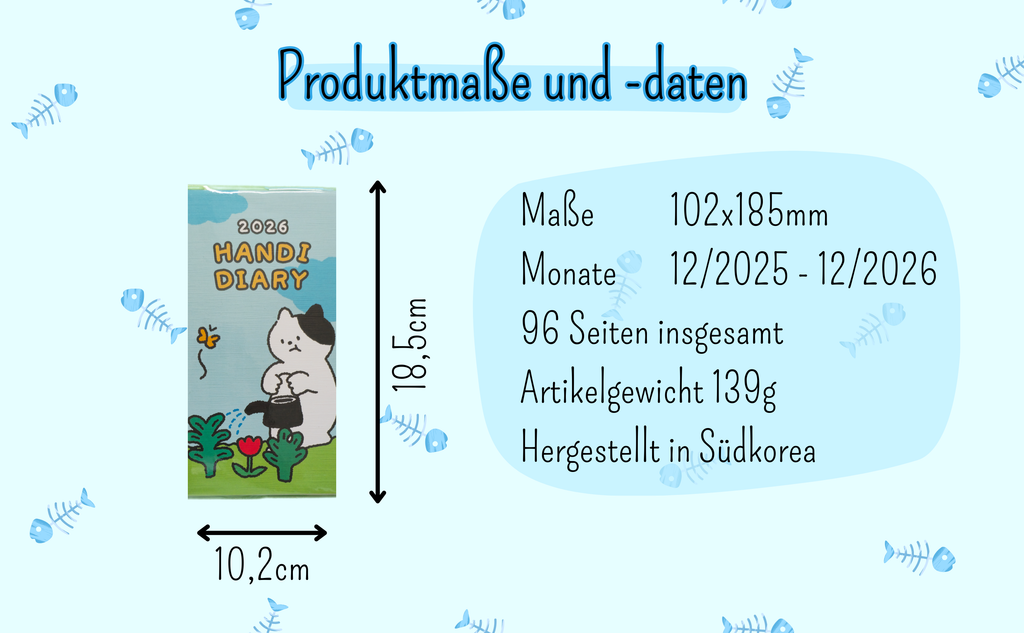 HANDI Kalender Tagebuch Planer 12/2025-12/2026